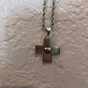 James Avery Cross Necklace With Heart